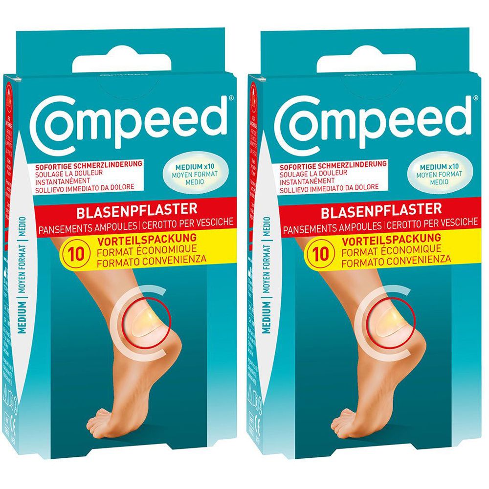 Compeed Blasenpflast MED N x2 2x10 St Pflaster