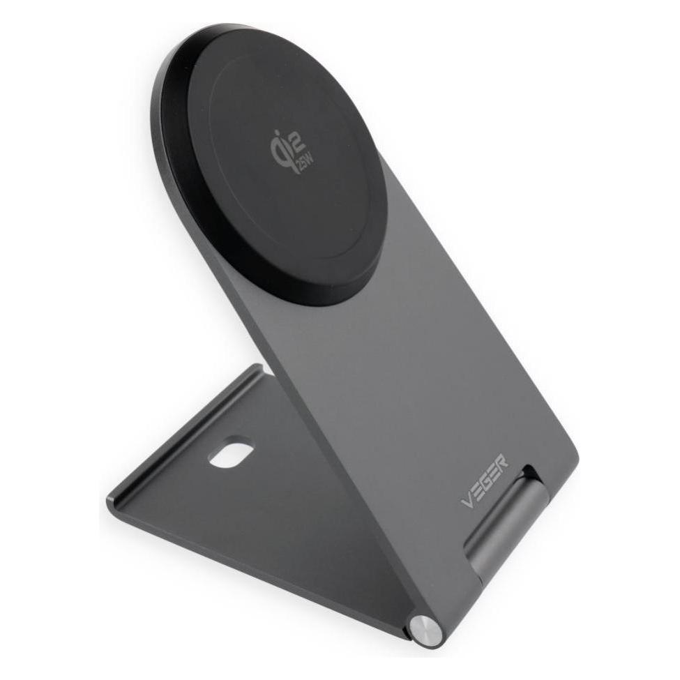 Veger Dockingstation, faltbares kabelloses Ladegerät, Qi 2.2, 25 W, Q3 Pro, schwarz (25 W) (71820656)