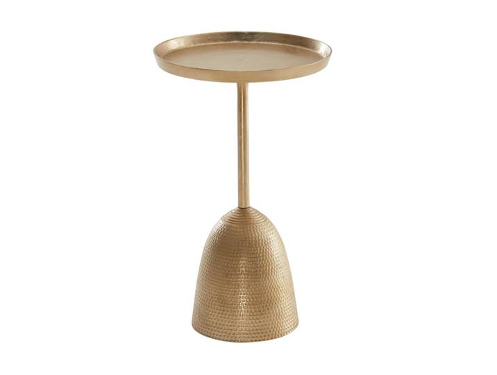 Beistelltisch Aluminium 33 x 33 x 53 cm Goldfarbig