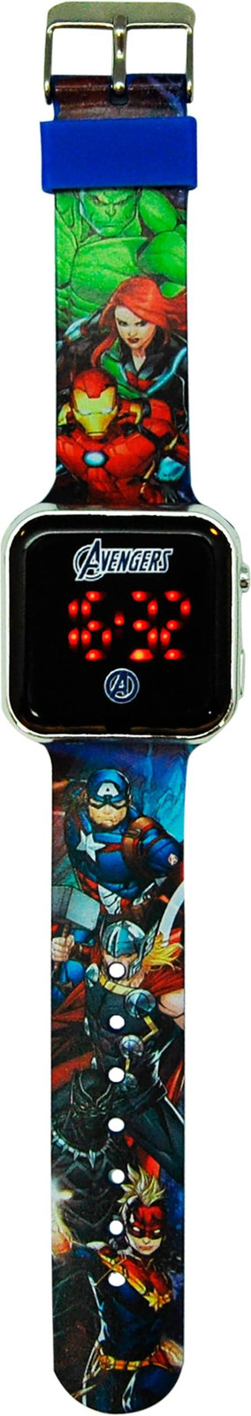 Dripio Digitale kinderwekker met LED-display Avengers-design blauw