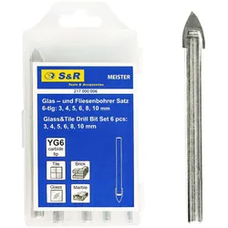 S&R Bohrerset 3, 4, 5, 6, 8, 10 mm