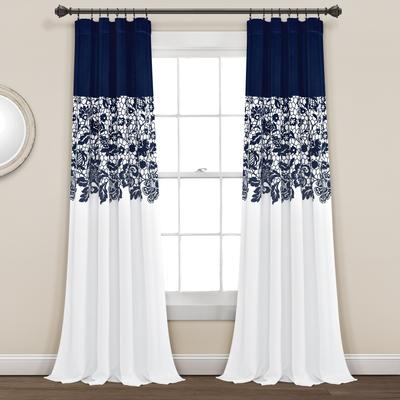 Lush Decor Estate Garden Room Darkening Window Curtain Panel Pair