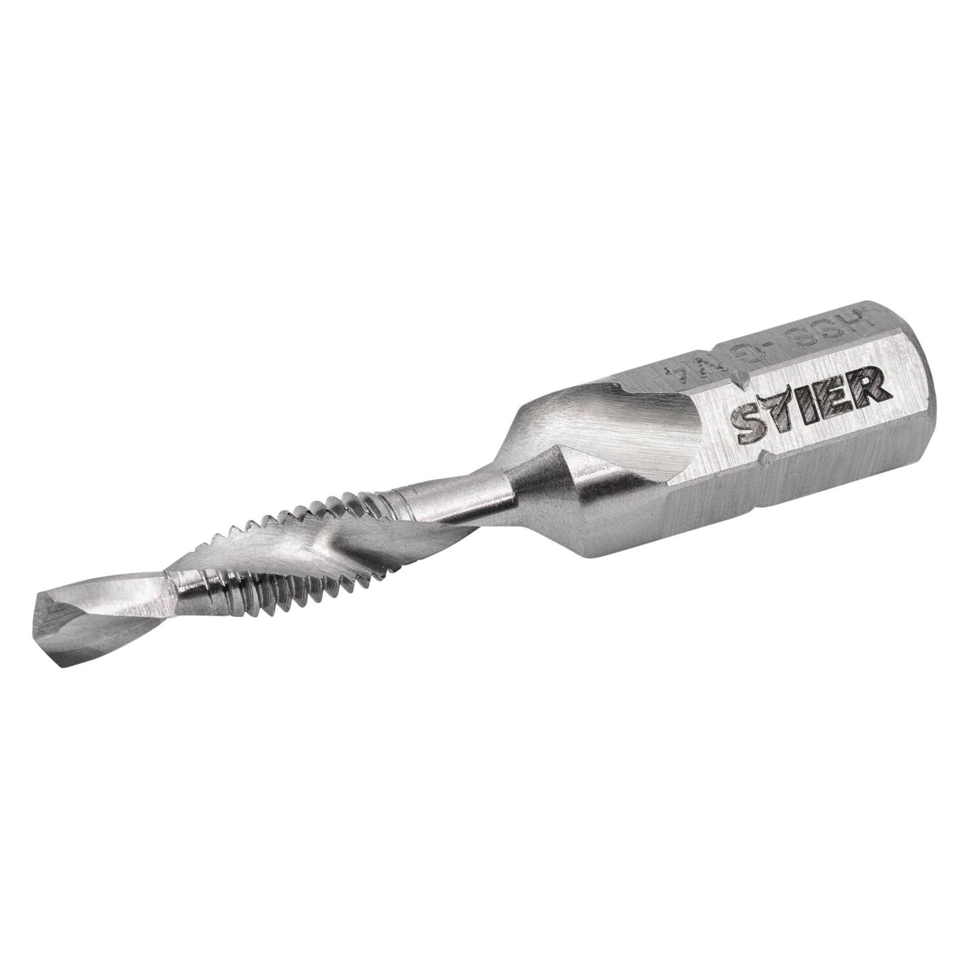 Stier Kombigewindebohrer Bit M4 DIN 3126 HSS-G 1/4"-Sechskant (95812688)