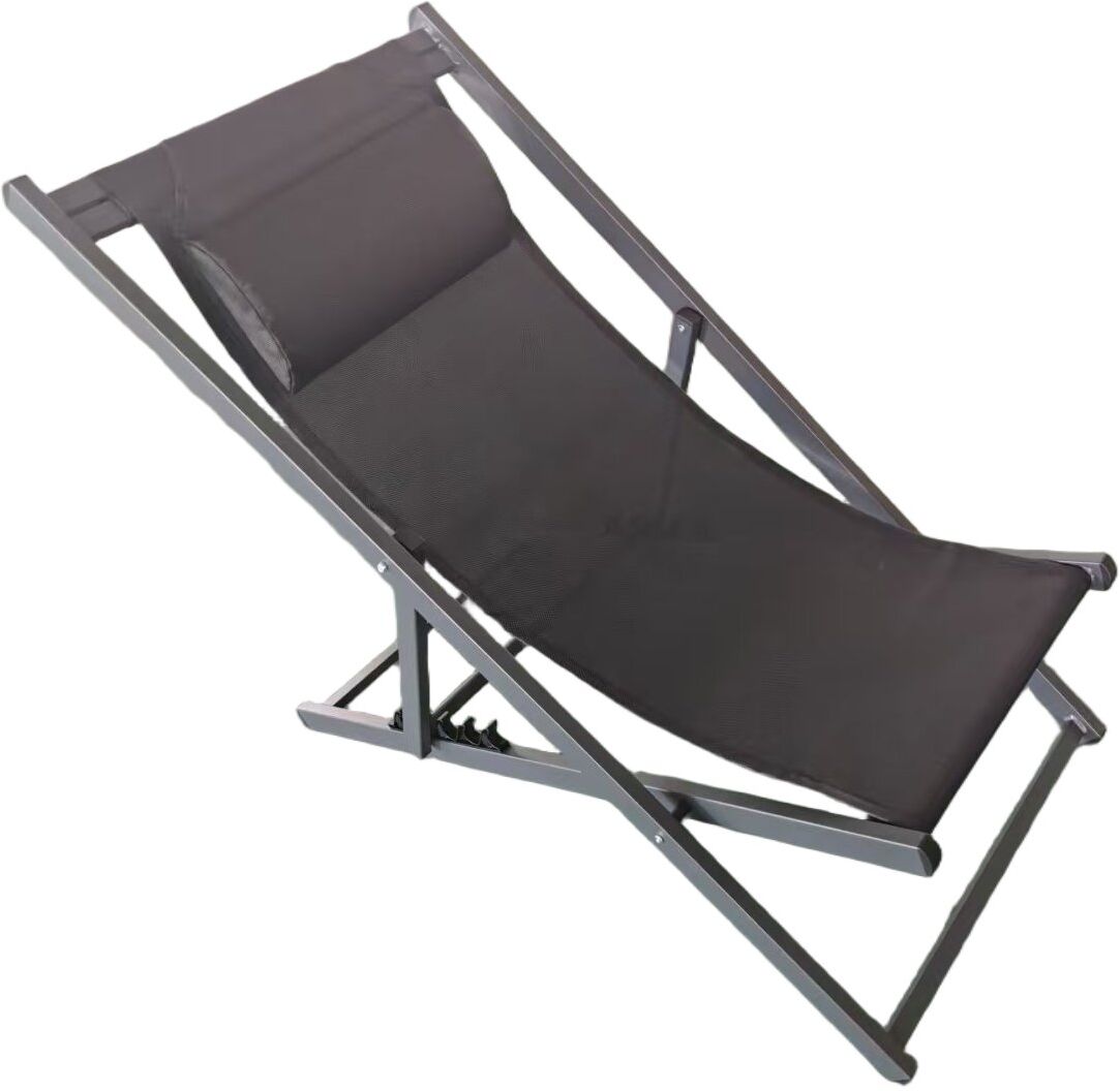 Sdraio Amicasa DECK CHAIR RIMINI Nero