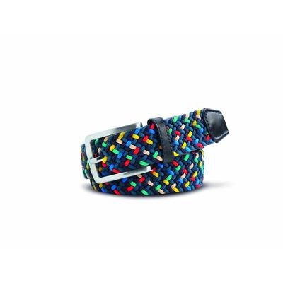 Stretchgürtel MEYER "Gürtel", Herren, Gr. 115cm, bunt (multicolor), Materialmix, bedruckt, Gürtel, im farbenfrohen Design