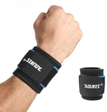 Useful Little Things Adjustable Sports Wrist Protector And Compression Support Band blue