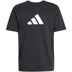 Adidas, Herren, Sportshirt, Future Icons Drei-Balken-T-Shirt (M), Schwarz