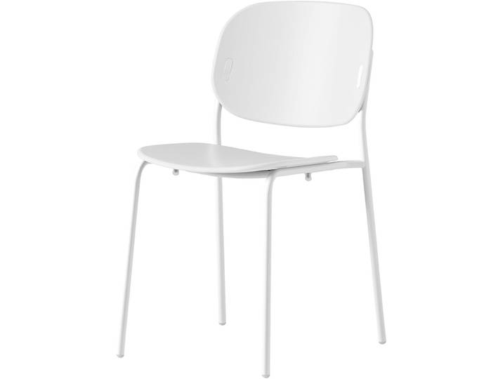 CONNUBIA Stuhl 2er-Set Yo! weiss Metall / Polypropylen