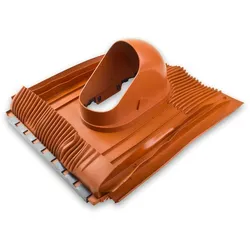 Grundplatte Rot DN 110 Universale Grundplatte für Lüftungsleitungen