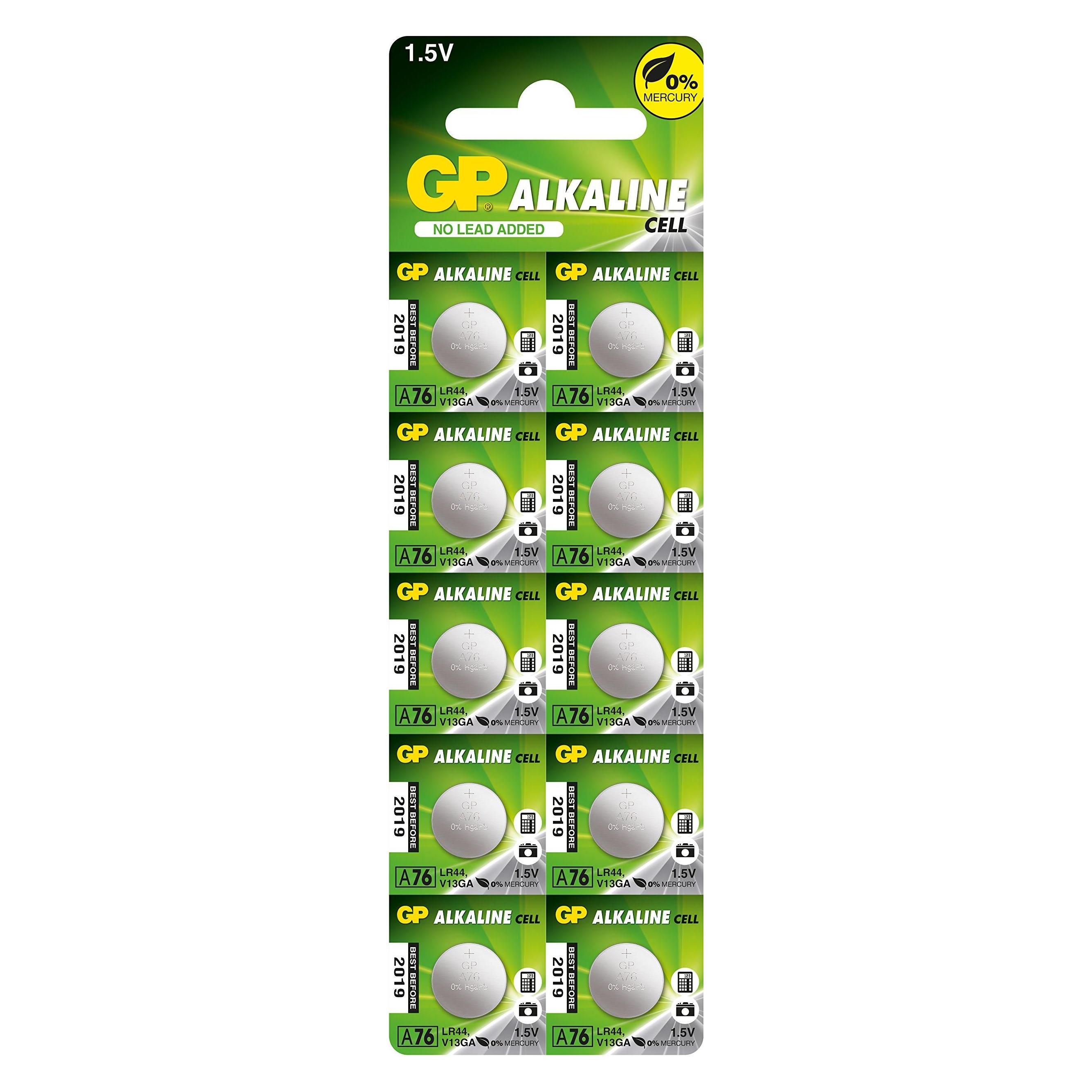 GP Batteries Alkaline (10 Stk., LR44, 105 mAh) (05076AC10)