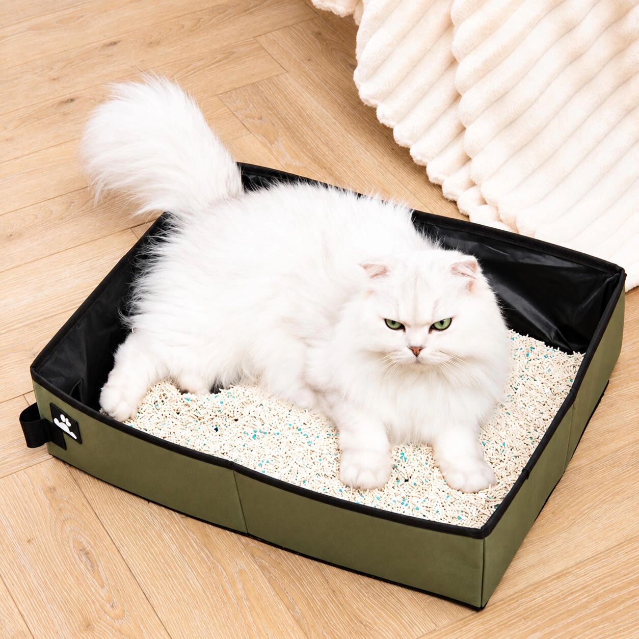 INF Faltbare Katzentoilette L Tarnung