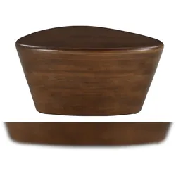 SIT Möbel Beistelltisch | dreieckige Tischplatte | Mango massiv braun | B 70 x T 53 x H 36 cm | 14775-30 | Serie RONDURA