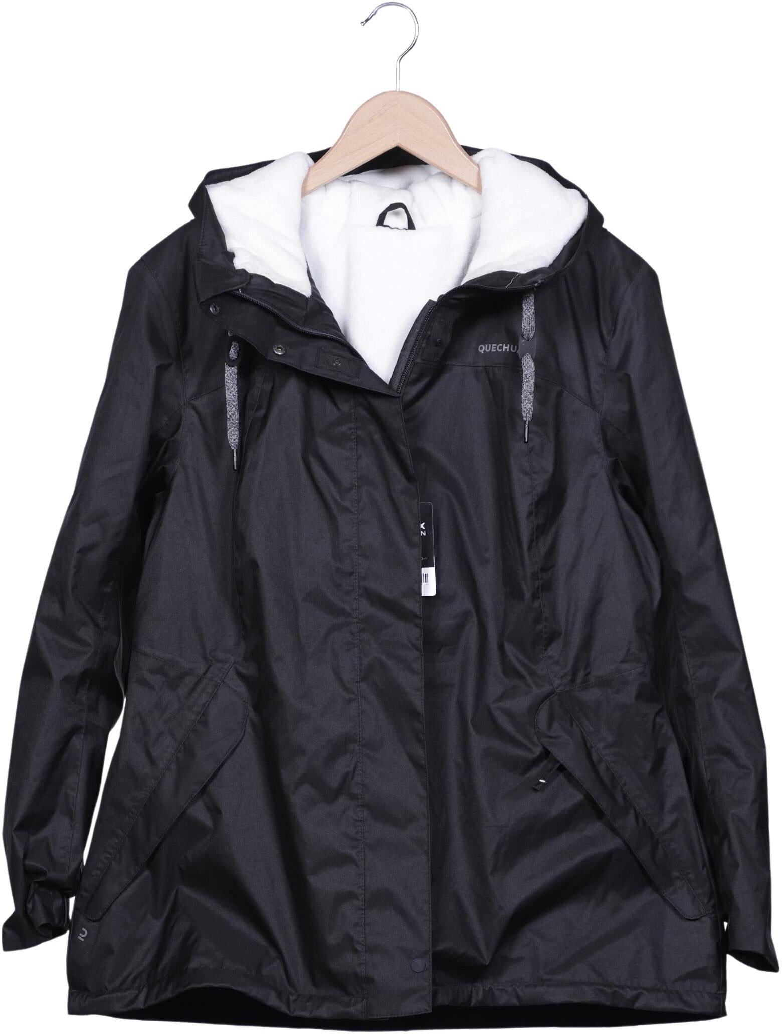 quechua Damen Jacke, Schwarz, Gr. XL, kein / Etikett - Second Hand