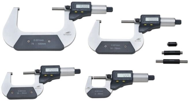 Helios-Preisser Micromètre numérique IP54 en jeu 0 - 100 mm (0912521)