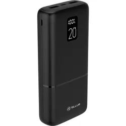 Tellur Batterie ext Boost Pro 20000 mAh (TLL158351) (20000 mAh, 22.50 W, 74 Wh), Powerbank, Schwarz