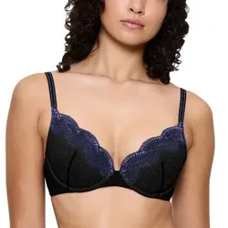 Triumph BH Comfort Glam Wired Push-Up Bra Schwarz B 80 Damen