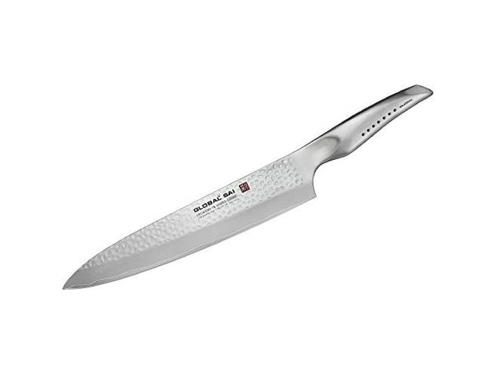 Global SAI-06 Tranchiermesser, Hammerschlagdesign, 25cm, 1 St