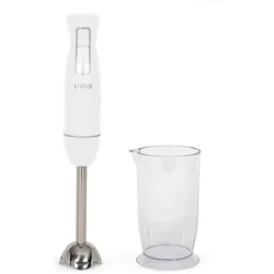 Livoo Stabmixer mit Schüssel, Stabmixer, Weiss, Silber