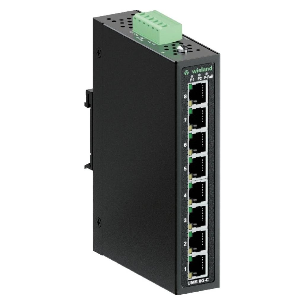 Wieland Electric WIENET UMS 8G-C - Switch 8-Port Gigabit Ethernet - Switch - 1 Gbps (8 Ports) (83.040.1283.0)