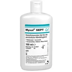 MYXAL® SEPT GEL Handdesinfektionsmittel parfümfrei HACCP-konform 100ml Flasche