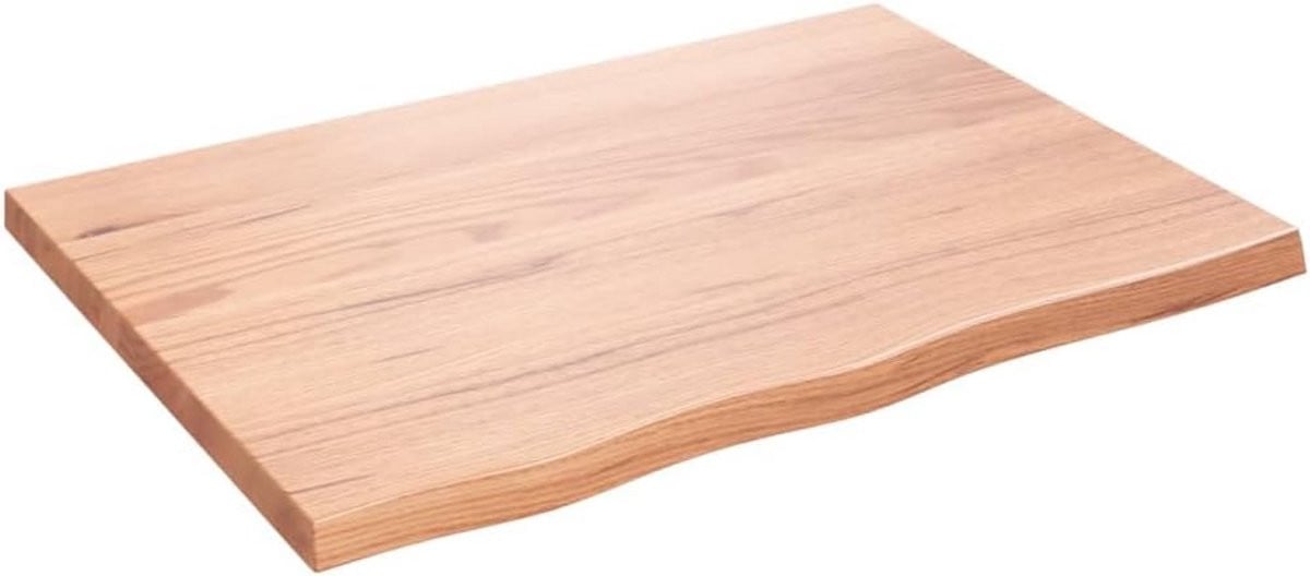 Massief Eiken Wandplank in Rustieke Stijl