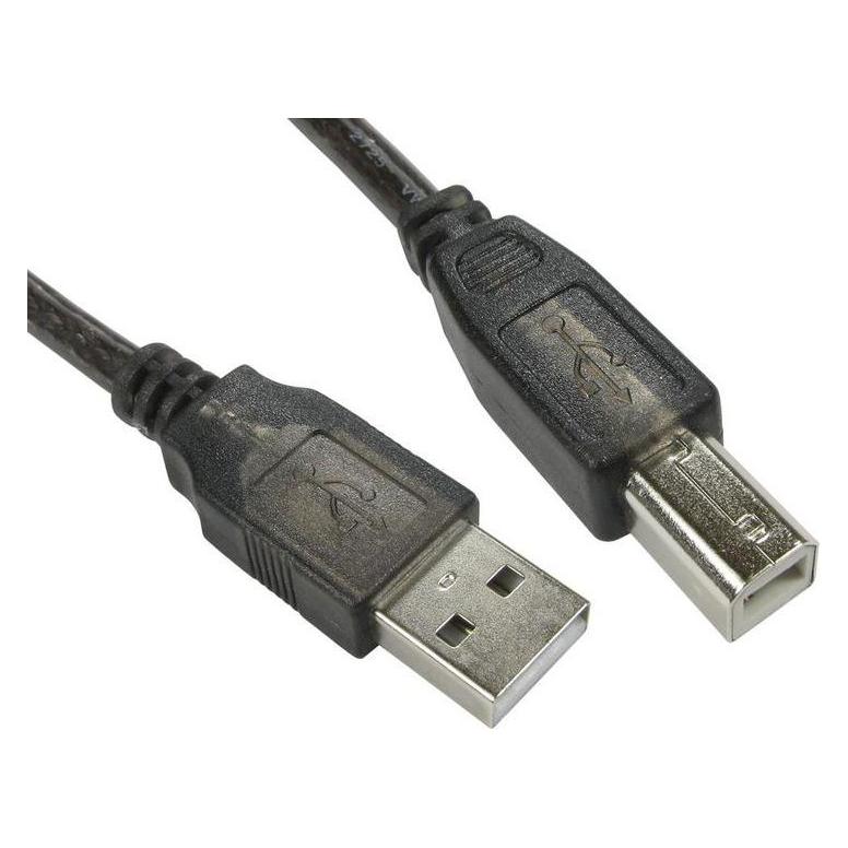 RS PRO USB-Kabel Schwarz, USB A / USB B, 10m (10 m, USB 2.0) (2206498)