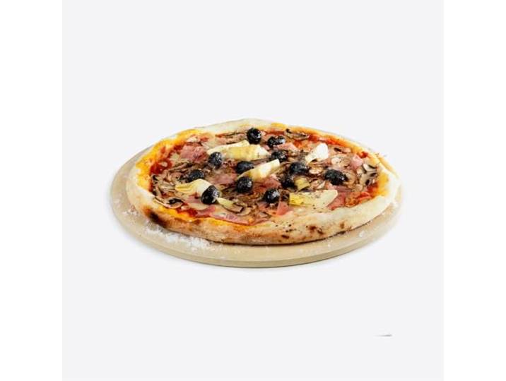 Barbecook pizzasteen uit vuurvaste klei zowel voor gasbarbecue