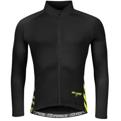 Force Spike Herren Langarm-Shirt Schwarz/Fluoreszierend Gr. L
