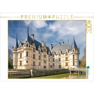 CALVENDO Puzzle Scloss Azay-le Rideau | 2000 Teile Lege-Größe 90 × 67 cm Foto-Puzzle für glückliche Stunden