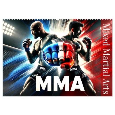 MMA - Mixed Martial Arts France (Calendrier mural 2027 DIN A2 vertical), CALVENDO calendrier mensuel
