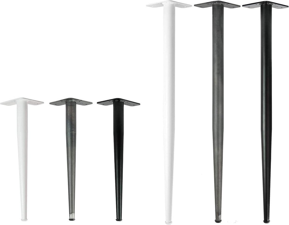 Tafelpoten Set Wit - Verstelbaar Meubelonderstel - 72 cm