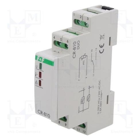 F&R Widerstands-Temperaturregelrelais 1Z 24V AC/DC 230V AC CR-810 (CR-810)