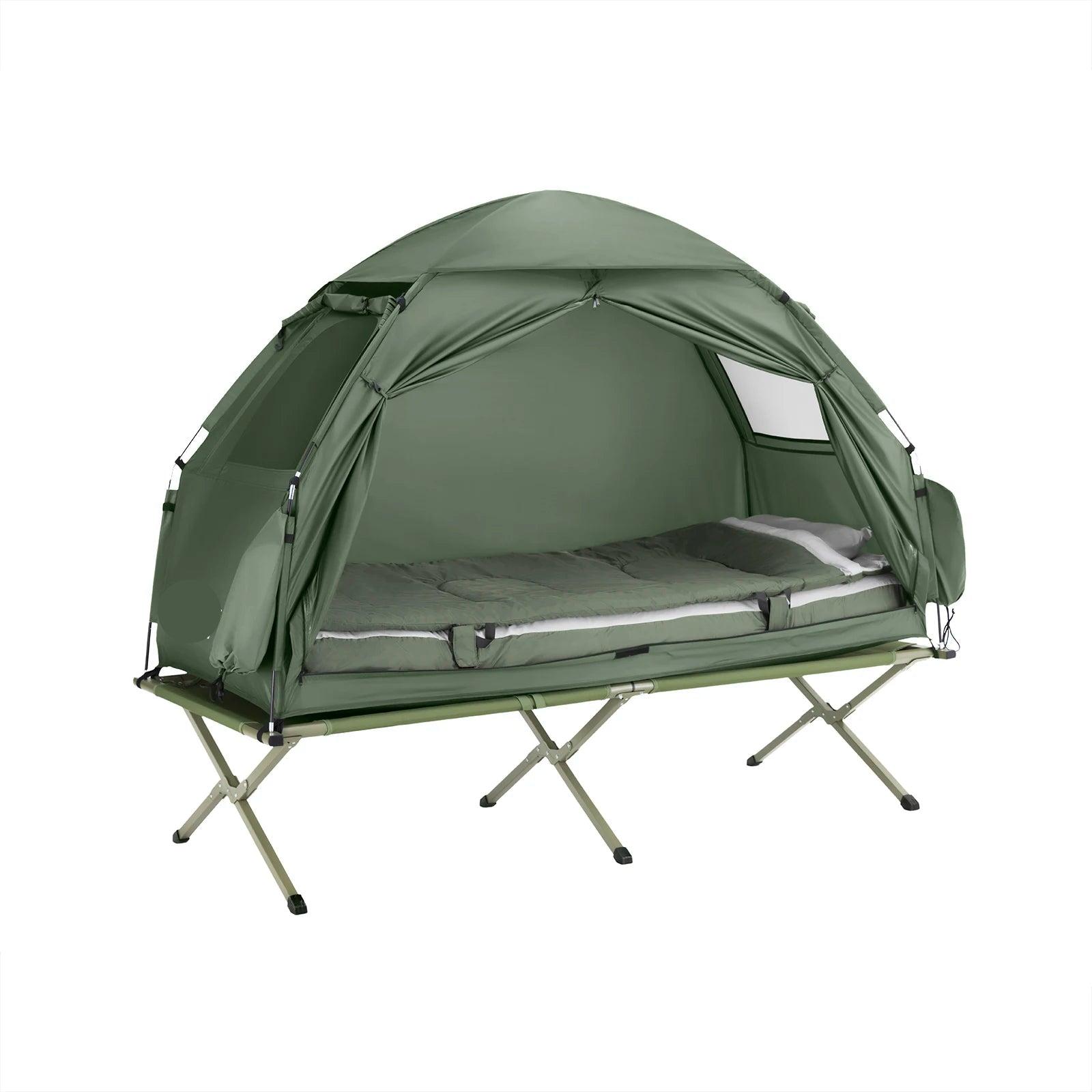 Zelt für den Außenbereich - Campingzelt - Schlafplatz - Zelt für den Einsatz im Freien - Leichtes Gestell - Wasserabweisendes Zelttuch