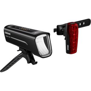 OSRAM Fahrradlicht LEDsBIKE Race 100 Set, Front-/ Rücklicht Set, LED, 100 Lux, USB aufladbar