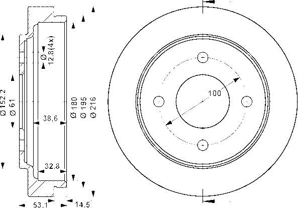 Ate Bremstrommel 24021800431 Für Nissan