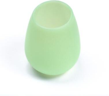 Modern Mode Marketplace Collapsible Silicone Wine Cup Portable Camping Cup Shatterproof Foldable Travel Drinkware green