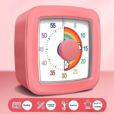 Discount Dollar Deals Visual Pomodoro Study Timer For Kids Digital Countdown Clock pink
