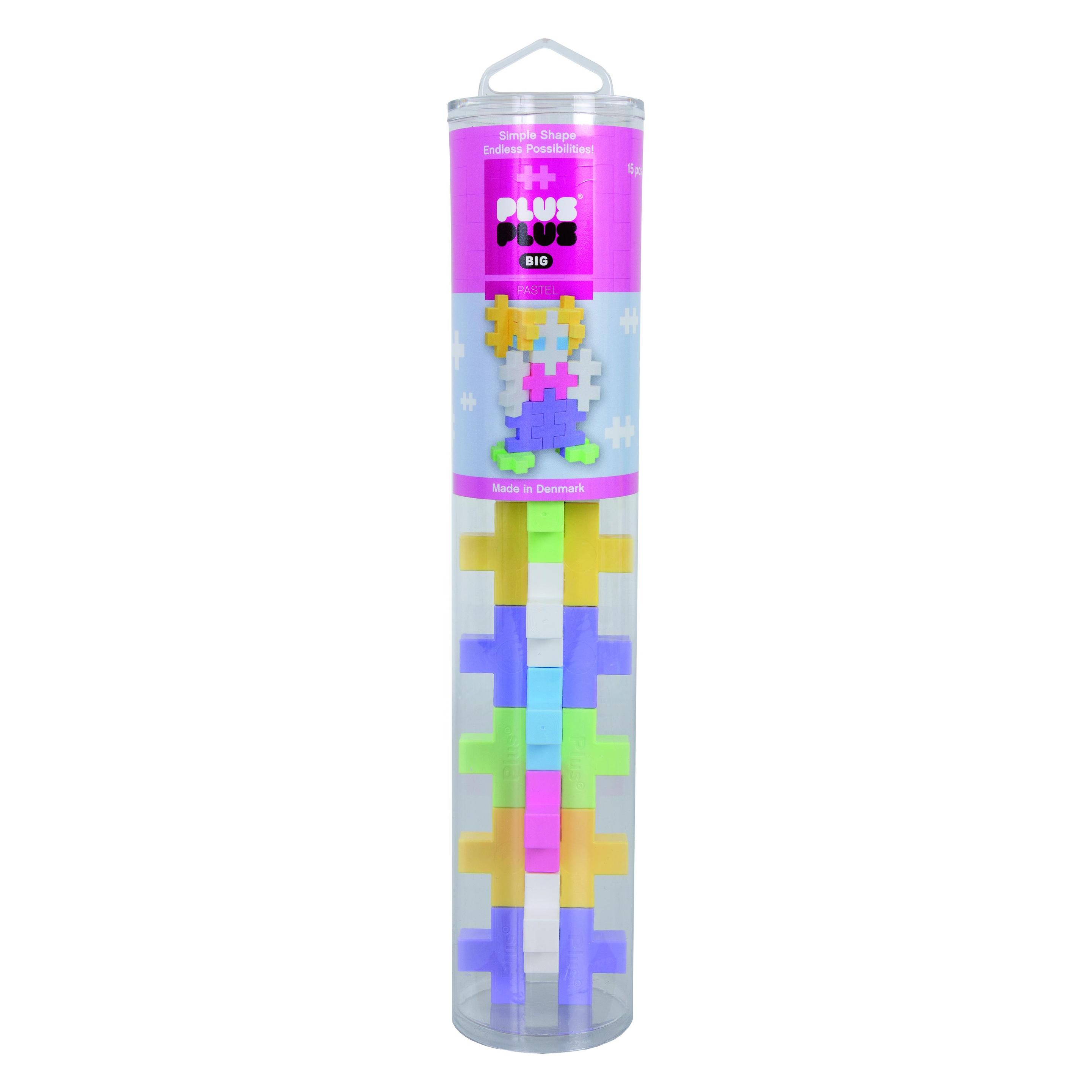 Plus-Plus 15 Kreativ Bausteine BIG Pastell (PP3225)