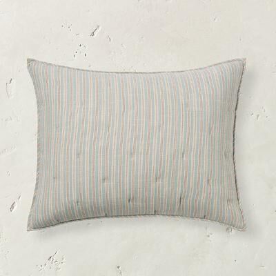 Ticking Stripe Cotton Sham - Standard - Grandin Road