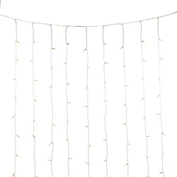 Konstsmide Weihnachtsbeleuchtung  LED Eisregen Lichtervorhang bernstein