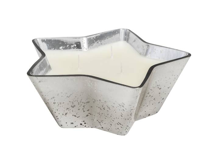Duftkerze Pastel & Contrast silber Glas/Wachs H 8.3 cm - Duftkerze