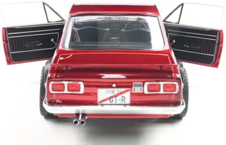 Miniature 1:18 Nissan Skyline (C10) Hakosuka works red metallic 1970 - Solido