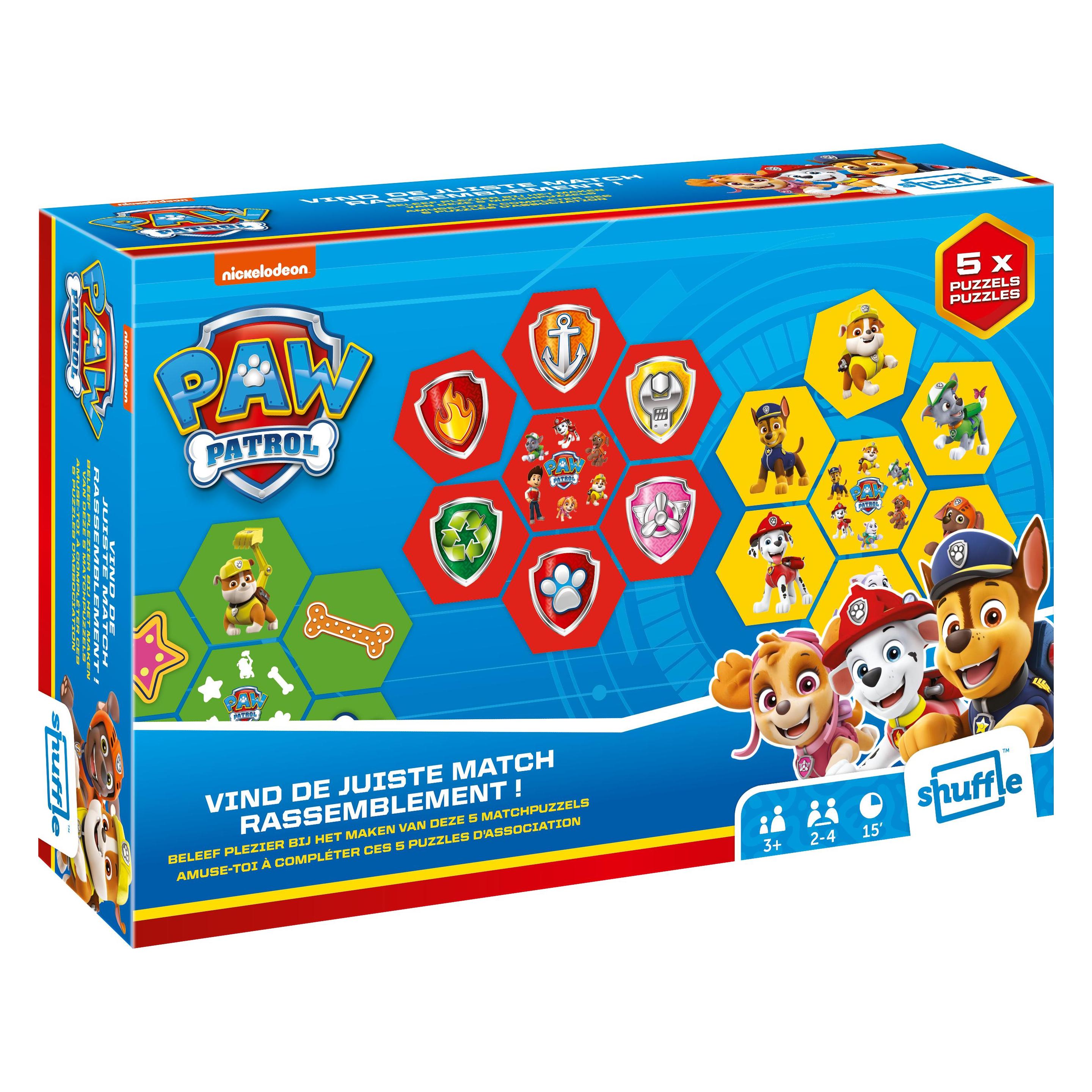 Cartamundi Gra Shuffle Let's Match Psi Patrol (EU) (Polnisch, 2 - 4 Spieler) (130012474)