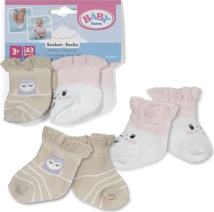 ZAPF Creation Baby born Socken Schaf 2 Paar 43cm