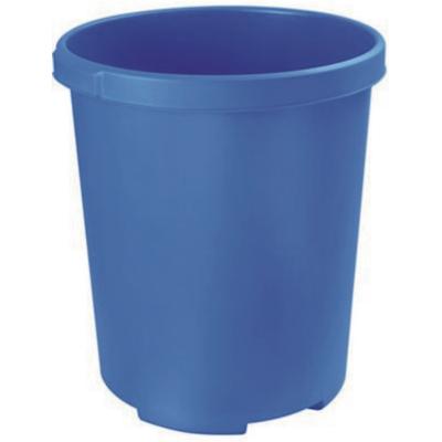 HAN Großpapierkorb Mobil XXL mit Griffmulden 50 Liter blau Packung mit 4 Stück