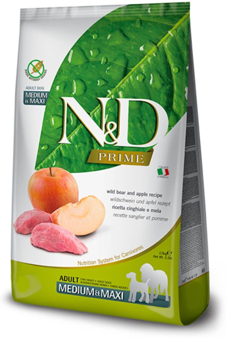 N&D Prime Dog Adult Medium Maxi Cinghiale e Mela 12KG