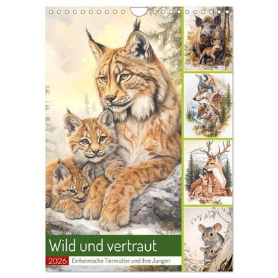 Wild und vertraut (Wandkalender 2026 DIN A4 hoch), CALVENDO Monatskalender