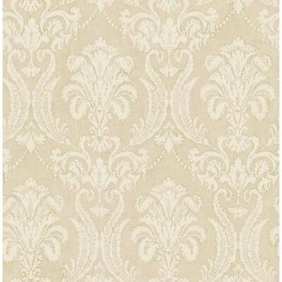 Seabrook Designs Croydon Damask Unpasted Wallpaper