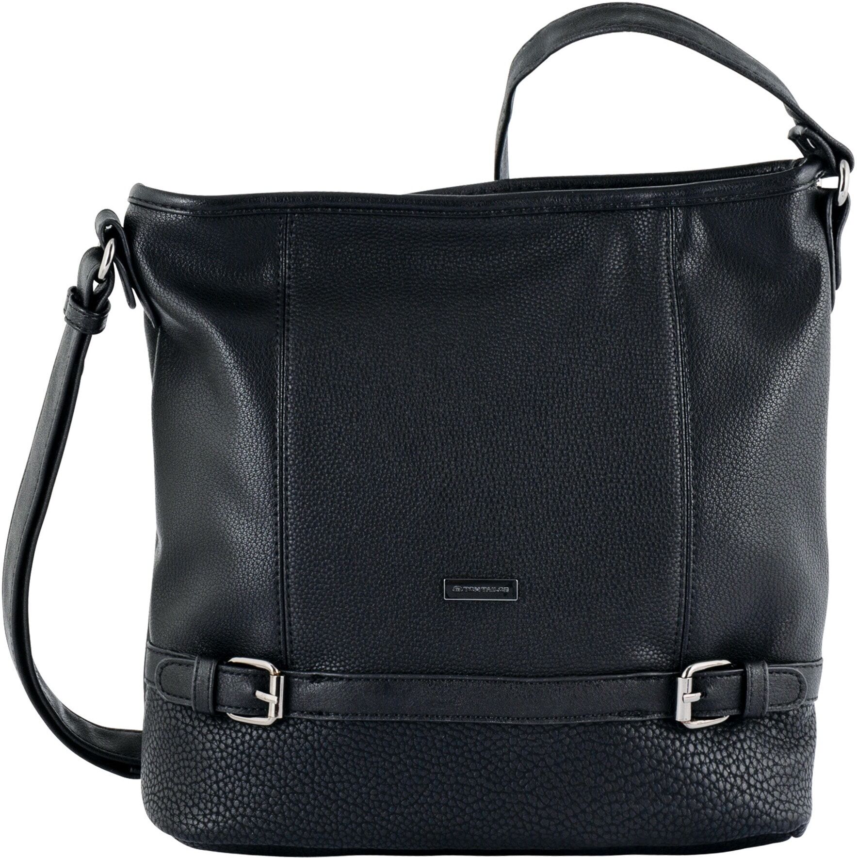 TOM TAILOR "Juna" aus soft genarbtem ledrigen Material mit glänzenden Metall-Accessoires