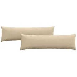 vidaXL Sofakissen 2 pcs Creme 145 x 40 cm Stoff